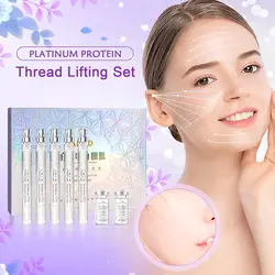 پک کامل لیفت سرم و نخ کلاژن مناسب از بین بردن چین و چروک، لیفت پوست، روشن کنندگی پوست