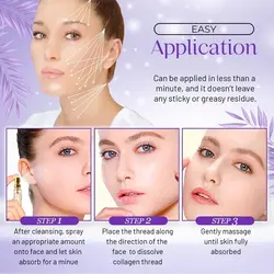 پک کامل لیفت سرم و نخ کلاژن مناسب از بین بردن چین و چروک، لیفت پوست، روشن کنندگی پوست