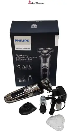 ریش تراش 3تیغ فیلیپس 4کاره اورجینال هلند  ‏PHILIPS-‌‏SP9800‏-‏Prestige‏