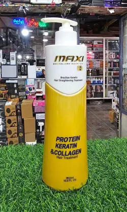کراتین پروتئین و کلاژن مکسی گلد اورجینال برزیلی 500میل Gold maxi