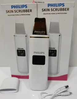 دستگاه اتوی پوست درما اف التراسونیک فیلیپس هلند دیجیتالی تیغه گلد4کارهPHILIPS