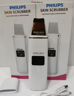دستگاه اتوی پوست درما اف التراسونیک فیلیپس هلند دیجیتالی تیغه گلد4کارهPHILIPS