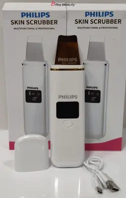 دستگاه اتوی پوست درما اف التراسونیک فیلیپس هلند دیجیتالی تیغه گلد4کارهPHILIPS