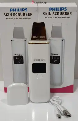 دستگاه اتوی پوست درما اف التراسونیک فیلیپس هلند دیجیتالی تیغه گلد4کارهPHILIPS
