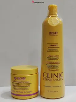 پک (شامپو کراتین-ماسک) احیاکننده کلینیک ریچی