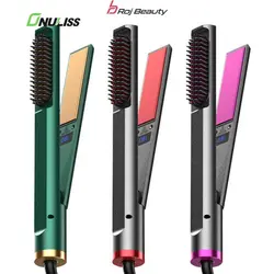 اتو و بر س حرارتی 2کارە دیجیتالی مخصوص کراتین حرفه‌ای