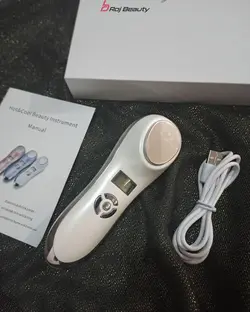 دستگاه اسکوم و ماساژو تقویت کننده و جوانسازی صورت سرد و گرم اسکوم تراپی و جوان ساز beauty instrument