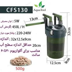 آکواتول|فیلتر سطلی هنگان CFS130 ادیسه|قیمت ۱,۵۰۰,۰۰۰&nbsp;تومان