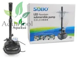 آکواتول|واتر پمپ آبنما با 4 نازل فواره WP-18E سوبو بهمراه ال ای دی|قیمت ۵۹۳,۰۰۰&nbsp;تومان