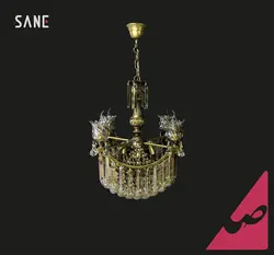 لوستر آویز سانتی برنجی کد 13560