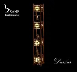 آباژور کنار سالنی چوبی مدل کاترینا بلند کد603