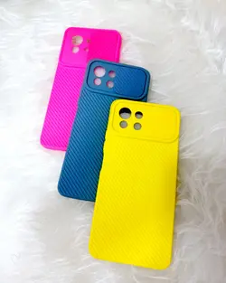 کاور طرح سلیکونی کبریتی داخل مخمل محافظ لنز دار کشویی شیائومی گوشی MI 11 LITE