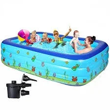 استخر آبی و توپی بادی