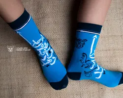 جوراب طرح دار پاچه تو جوراب