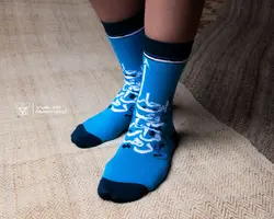 جوراب طرح دار پاچه تو جوراب