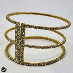 دستبند زنانه النگویی طلایی 4329 - فروشگاه ساعت میراکو