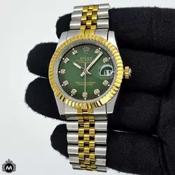 ساعت مردانه رولکس باتری صفحه سبز Rolex Datejust 0598G - فروشگاه ساعت میراکو