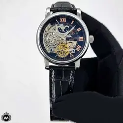 ساعت پتک فیلیپ مردانه بند چرمی اسکلتون Patek Philippe P9010G - فروشگاه ساعت میراکو | خرید و قیمت انواع ساعت مچی سوپر کپی و اصلی