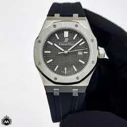 ساعت ای پی مردانه بند رابر صفحه طوسی Audemars Piguet A8650G - فروشگاه ساعت میراکو | خرید و قیمت انواع ساعت مچی سوپر کپی و اصلی
