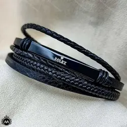 دستبند چرمی رولکس 4120 - فروشگاه ساعت میراکو