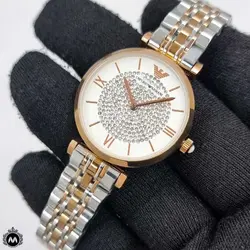 ساعت مچی زنانه امپریو آرمانی باتری رزگلد نقره ای Emporio Armani AR1897 - فروشگاه ساعت میراکو