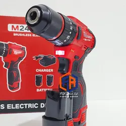 دریل شارژی موتور براشلس میلواکی سه نظام فلزی مدل MILWAUKEE BRUSHLESS