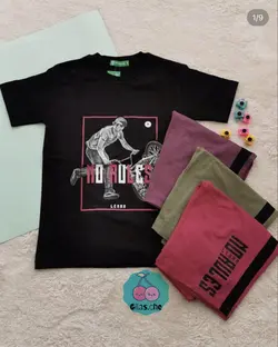 تيشرت شلوارك پسرانه سايز بزرگ دوچرخه سوار