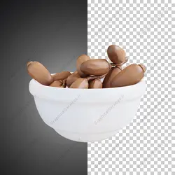 آیکون سه بعدی خوشه خرما درون ظرف - خدمات گرافیکی