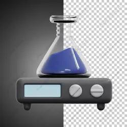 آیکون سه بعدی همزن آزمایشگاهی - خدمات گرافیکی