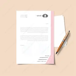 سربرگ لایه باز اداری صورتی رنگ - خدمات گرافیکی