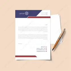 سربرگ لایه باز اداری رنگ قرمز - خدمات گرافیکی