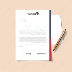 سربرگ لایه باز اداری رنگ قرمز - خدمات گرافیکی