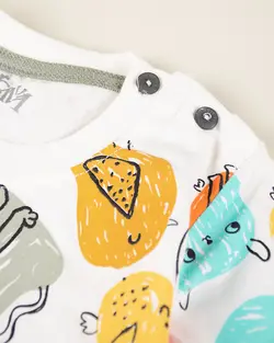 خرید رامپر سفیدحیوانات رنگی 530 کد s000972 - 279,000&nbsp;تومان از فروشگاه بچگانه اینفینیتی