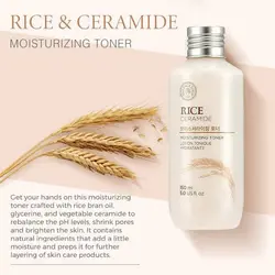 تونر مرطوب کننده برنج و سرامید فیس شاپ The Face SHop Rice & Ceramide Moisturizing Toner