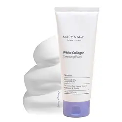 فوم شستشوی صورت کلاژن و نیاسینامید مری اند می MARY & MAY White Collagen Cleansing Foam 150ml
