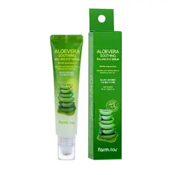 سرم دور چشم رولی تسکین دهنده و خنک کننده آلوئه ورا فارم استی FARMSTAY Aloevera