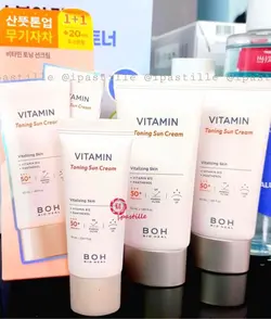 کرم ضد آفتاب فیزیکی ویتامینه با توناژ صورتی BOH ، حاوی پنتنول و ویتامین b12