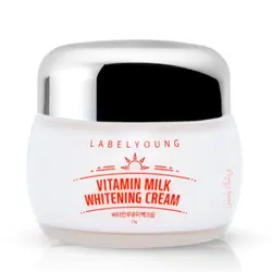 کرم روشن کننده و ضد لک قوی لیبل یانگ Labelyoung vitamin milk whitening cream - فروشگاه پاستیل|معتبرترین فروشگاه لوازم آرایشی ومراقبتی پوست