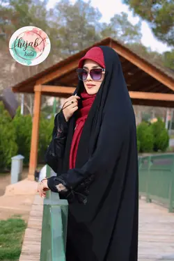 چادر عبا گلدوزی پروانه تور