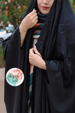 چادر عبا گلدوزی شیپوری مخمل