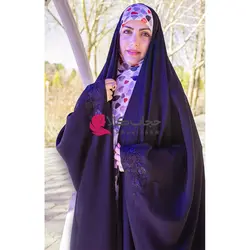 چادر عبا جده گلدوزی (گل‌رز)