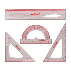 ست نقاله گونیا و خط کش پلاستیکی Canco