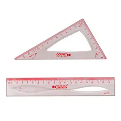 ست نقاله گونیا و خط کش پلاستیکی Canco