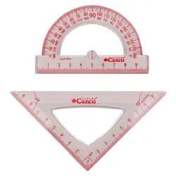 ست نقاله گونیا و خط کش پلاستیکی Canco