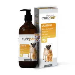 روغن ماهی سالمون europet fish oil یوروپت میلی لیتر150