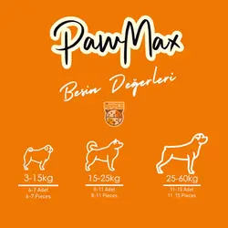 تشویقی سگ بیسکوییت کدو و موز PawMax پامکس 80 گرم