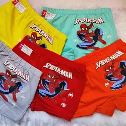 شورت پسرانه پادار نخی Spider Man