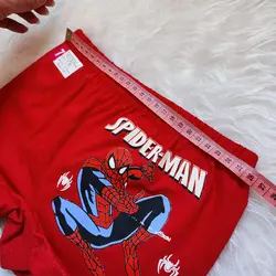 شورت پسرانه پادار نخی Spider Man