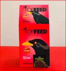 خرید غذای مرغ مینا با میل ورم برند TOPFEED در پت شاپ یاسان