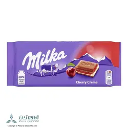 مشخصات و خرید شکلات میلکا با کرم گیلاس Milka Cherry Cream - فروشگاه آنلاین قهوه ژین